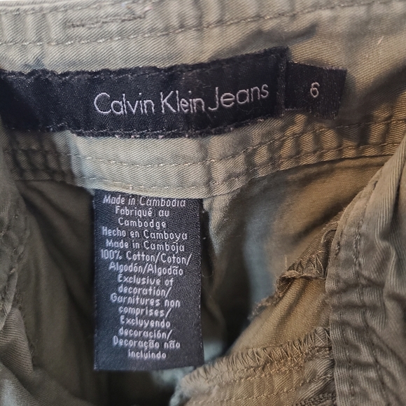 Calvin Klein Khaki Pants Size 6 100% Cotton - Picture 3 of 8